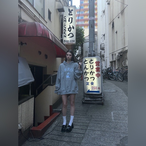 SUBROSA grey hoodie y2k style - Picture 2 of 8